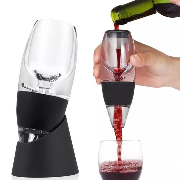 Portable Red Wine Decanter Aerator Bar Accessories Wine Whisky QuickDecanter1Set - Picture 2 of 12